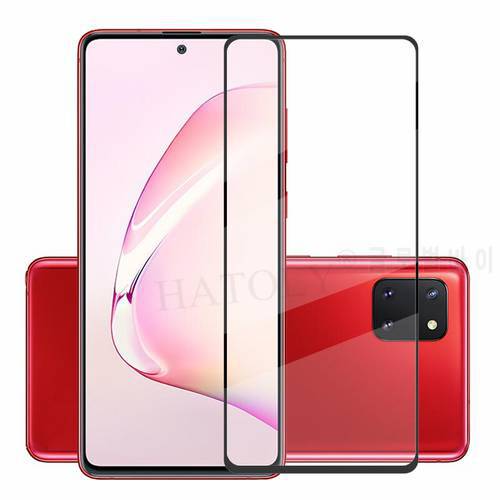 For Glass Samsung Galaxy Note10 Lite Tempered Glass Phone Screen Protector HD Full Glue Protective Glass on Samsung Note 10 Lite