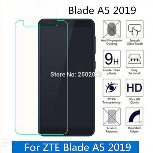 Protective Film On For ZTE Blade A5 2019 Tempered Glass For ZTE Blade A 5 2019 5.45
