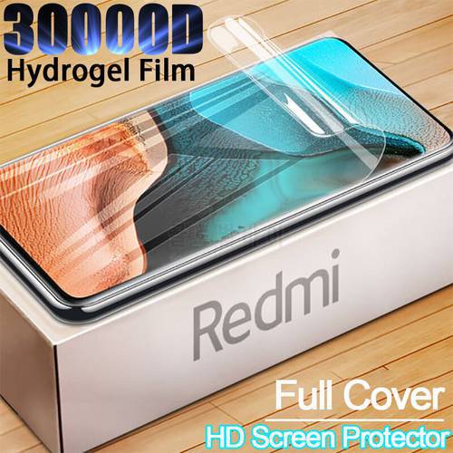 Full Cover Hydrogel Film For Xiaomi Redmi Note 11 Pro 10S 9S 8T 7 6 Note10 5G Screen Protector Redmi10 9 6 7 8 A K30 K40 11Pro