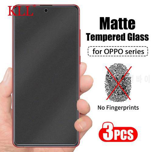 1-3pcs No fingerprint Matte Screen Protector for Oppo Reno 6 6z A95 A94 A54 A74 A15S A33 A53 Glass for Realme Narzo 30 20a Pro