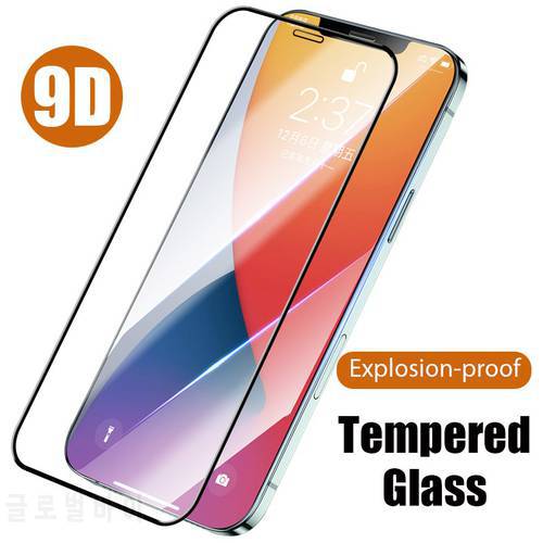 9D Tough Tempered Glass for iPhone 11 13 Pro Max SE 2020 Screen Protector on iPhone 12 Pro Max 12 Mini XR X XS Max phone glass