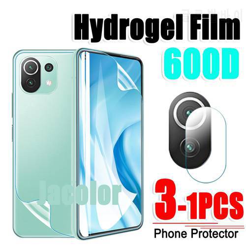 Safety Hydrogel Film For Xiaomi Mi 11 Pro Back Screen Protector Camera Glass For Xiaomi11 Mi11 Lite Soft Water Gel Film Xiomi 11