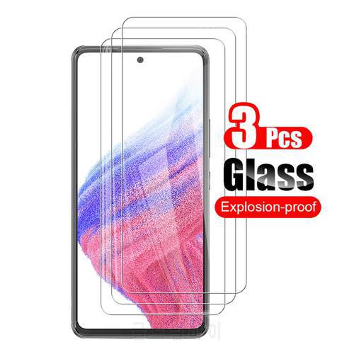 3Pcs Tempered Glass For Samsung Galaxy A53 A52 A52s A51 5G A50 A50s Screen Protector Protective Film Phone Guard 10H Clear