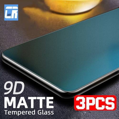 3Pcs 9d full cover screen protector for xiaomi poco x3 nfc f2 9t 10t 11t pro f1 matte tempered glass for xiaomi 8 9 10 11 lite