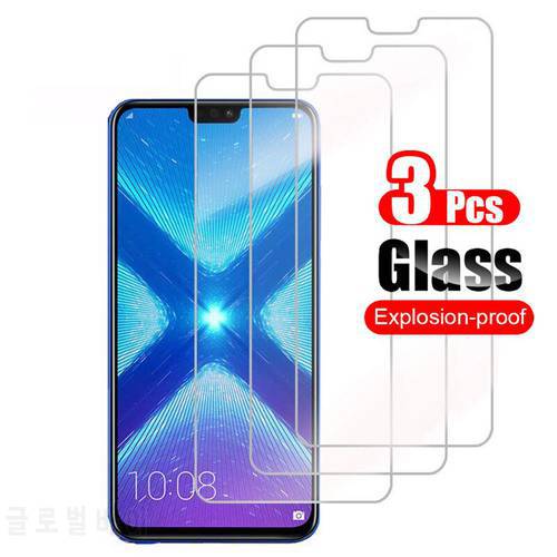 3Pcs For Huawei Honor 8X Tempered Glass Screen Protector For Huawei Honor 8X Front Protective Glass Shield Film 9H