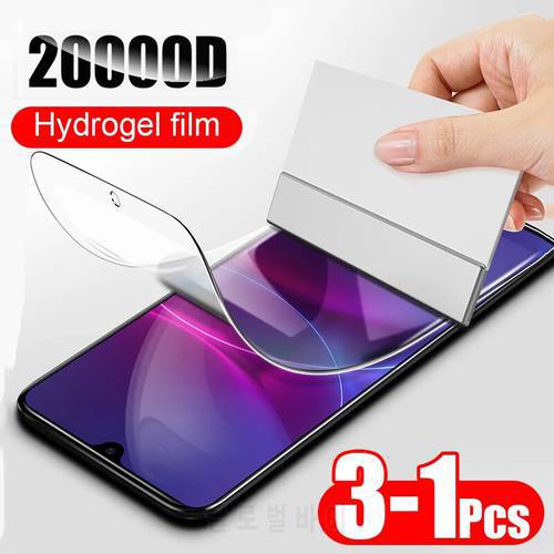 Hydrogel Film For Xiaomi Redmi Note 10 9 8 Pro 9S 7 S T Case Screen Protector On 8T Ultra 9A 9C 8A 7A 10X K20 Max 128G Not Glass