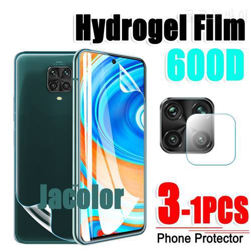 600D Safety Hydrogel Film For Xiaomi Redmi Note 9 Pro Max Back Screen Protector Camera Glass Redmy Note9 9Pro 9s 9 s Note9Pro HD