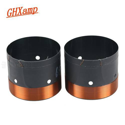 GHXAMP 65.5 Core Bass Voice Coil Black Aluminum With Sound Air Outlet Hole For 10 inch -15 inch Subwoofer Speaker 6.2 OHM