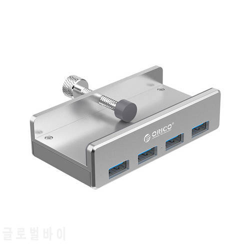 ORICO USB Hub MH4PU Aluminum 4 Ports usb 3.0 Clip-type Hub For Desktop Laptop Clip Range 10-32mm With 150cm Date Cable Silver