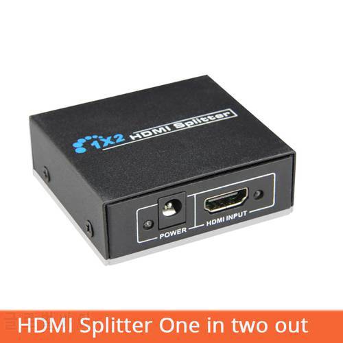 HDMI-compatible Splitter Full HD 1080p Video HDMI Switch 1 in 2 Out Amplifier Dual Display For HDTV DVD PS3 Xbox HDMI -02