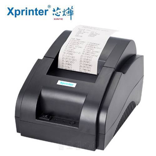 XP-58IIH Thermal Small Ticket Printer 58mm Mini Restaurant Bill Printer Thermal USB Interface 58mm POS Receipt Printer