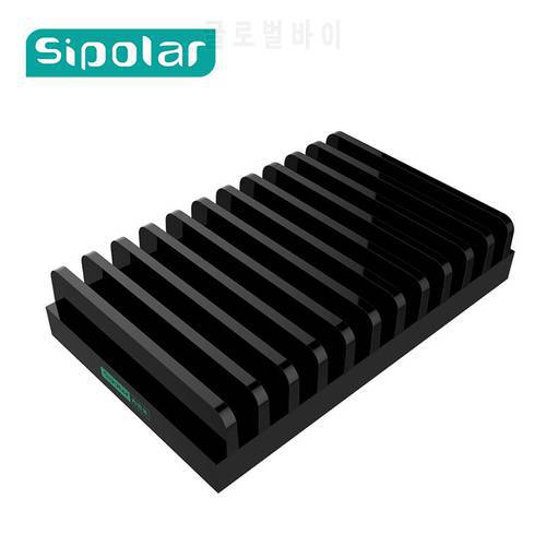 Sipolar Multi-Function Charge Station stand Charging Dock Splicing Holder Storage Box For iPhone 5 6S 7 Plus iPad MAC Tablets