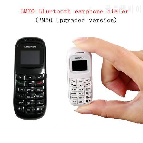 BM70 Mini Dialer Bluetooth Earphone Mobile Phone Headset Stereo Bass Magic Voice SIM Card Headphone for iPhone Android pk BM50