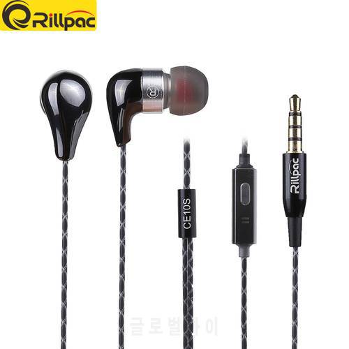 Rillpac CE10S With Mic and Remote Noise Isolating In-Ear Hifi Stereo Earphones for All Smartphones