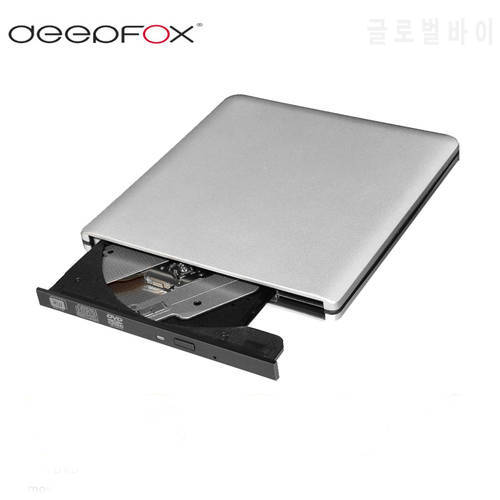 Deepfox USB 3.0 External CD-RW/DVD-RW DVD Burner Drive Recorder Optical Drive for Tablets PC Mac Laptop Notebook Slim Drive