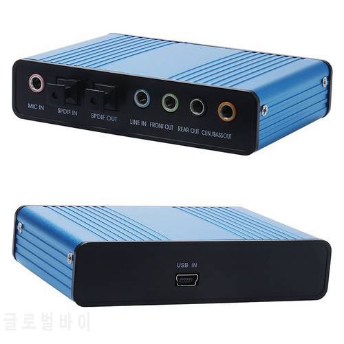 USB 2.0 Channel 5.1 Optical S/PDIF Toslink Audio Sound Card,External Audio Adapter Converter - HTPC PC Laptop Sound Recording