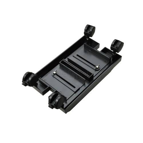 Universal Black H Computer Cases Stents Towers Chassis Host Bracket adjustable Wide Mobile ABS Plastic Pulley Case Slide Bracket