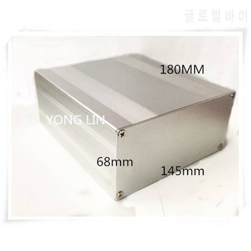 1piece Aluminum box 145*68-180mm/DIY Small acoustic enclosure/Controller shell/ Receiver chassis shell