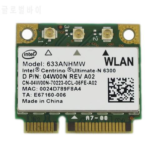 mini pcie Card for Intel Ultimate-N 6300 633ANHMW 450Mbp WLAN Wireless WiFi Card For DELL Latitude E6520 E6510 E6420 asus acer