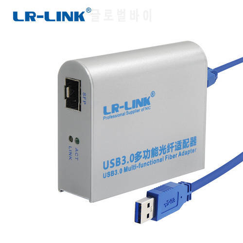 LR-LINK 3210PF-SFP USB 3.0 Gigabit Ethernet Adapter 1000Mb Fiber Optical Network Card Lan Adapter Realtek RTL8153 nic