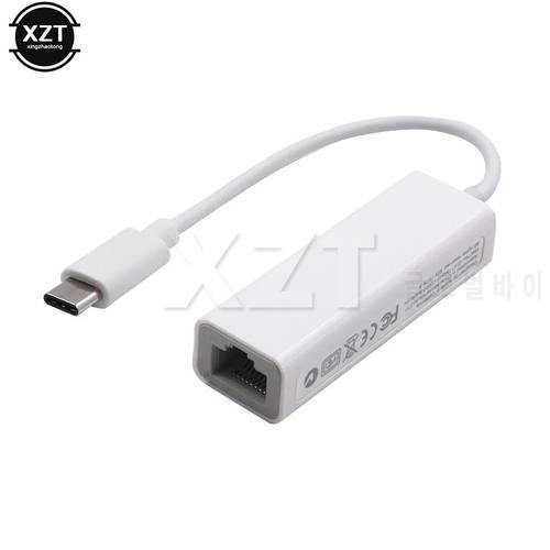 High Speed RJ45 10/100 Gigabit Wired Internet Cable USB3.1 Type-C Ethernet Network For Macbook Windows Systems Adapter