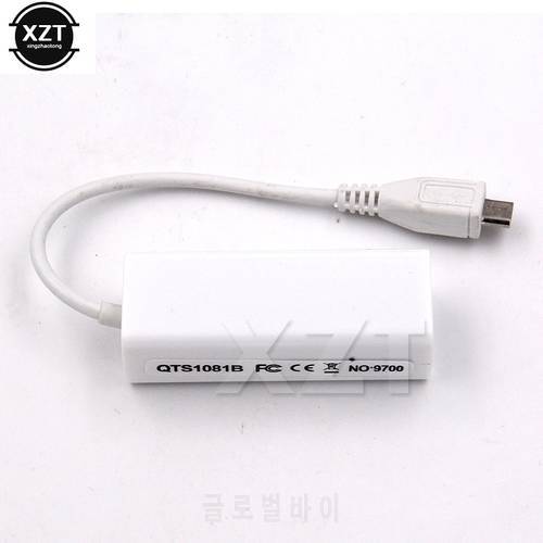 Micro USB 2.0 5 Pin to Ethernet 10/100Mbps RJ45 Network Lan Adapter Card For Android PC Laptop Tablets For Windows