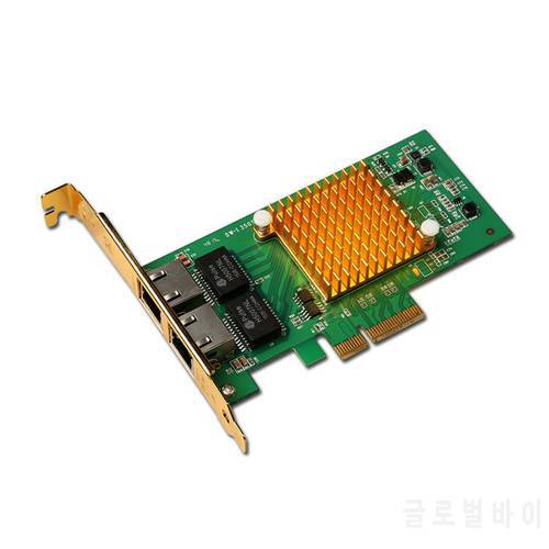 I350 - T2 Network Card PCI - E 2 Ports Gigabit Ethernet Server Nic Original InteI350T2 Chip