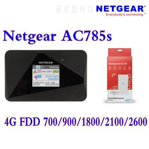 Unlocked netger 785s Aircard AC785s 4g lte router Mobile mifi dongle 4G LTE pocket wifi router plus 4g antenna 49dbi