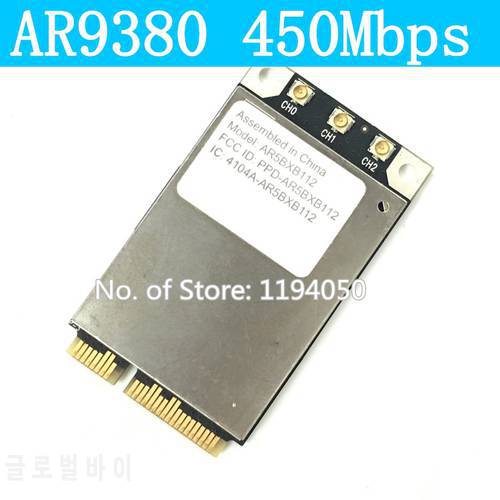 Atheros AR5BXB112 AR9380 for Appl e mini PCI-E 450Mbps Wireless-N Dual-Band Half Mini Card 2.4G/5G