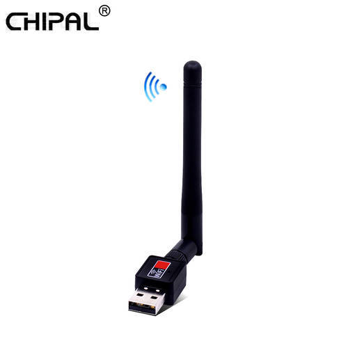 CHIPAL 150Mbps USB WiFi Adapter Receiver Mini Dongle External Wireless LAN Network Card 2.4GHz 802.11n/g/b for PC Computer