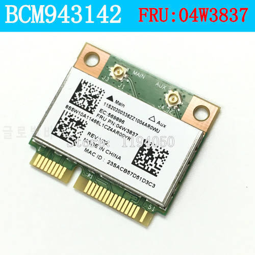 BCM43142 Wireless Card For Thinkpad Edge E430 E530 E531 E431 E545 04W3837 BCM943142 BT4.0 Wireless Card For Thinkpa WLAN 4314