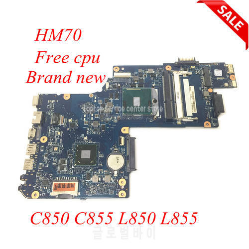 NOKOTION H000052730 H000052740 Laptop Motherboard for Toshiba Satellite C850 C855 L850 C850-1HE C850-1CW HM70 free cpu works