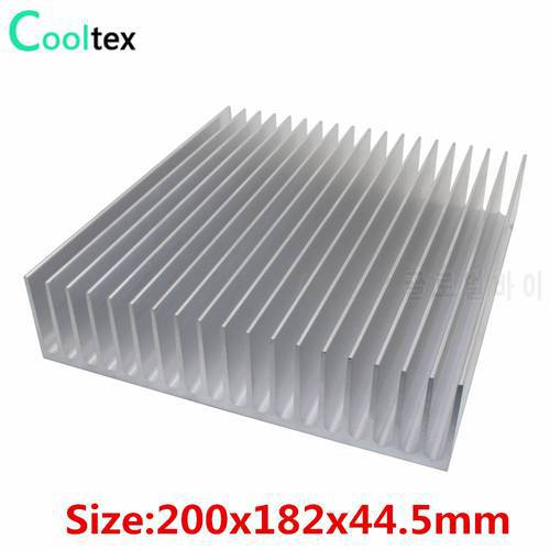 High power 200x182x44.5mm DIY Aluminum HeatSink Heat Sink large radiator for LED Electronic Chip COOLER cooling