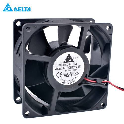 AFB0812SHE 80mm fan 8038 80x80x38mm 12V 1.00A double ball bearing large air volume cooling fan