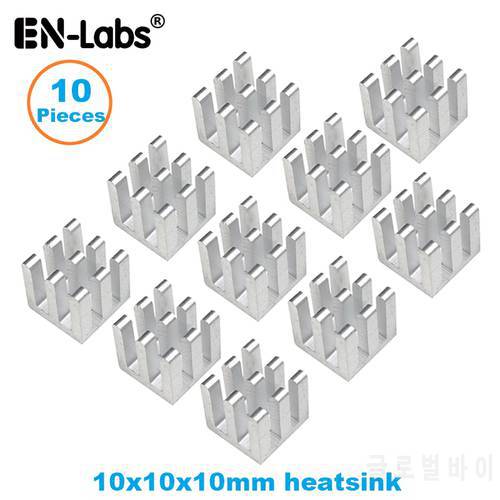 En-Labs10pcs Aluminum Electronic Chip Heatsink Radiator Optional 3M8810 Thermal Double Side Adhesive Tape,10X10,13X13,14X6,14X14