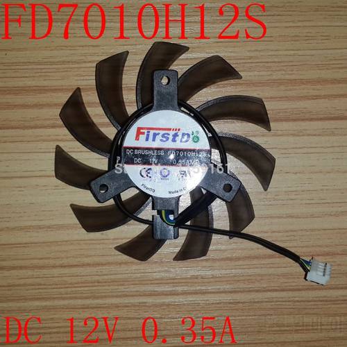 Free Shipping FD7010H12S 40x40x40mm DC12V 0.35A 75mm 4pin Cooling fan