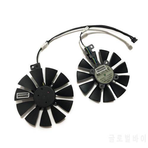 2pcs/set T129215SU GTX 1060 GTX 1070 DUAL GPU Cooler Fan For GeForce ASUS EX-GTX1060 EX-GTX1070 Video Graphics Card Cooling