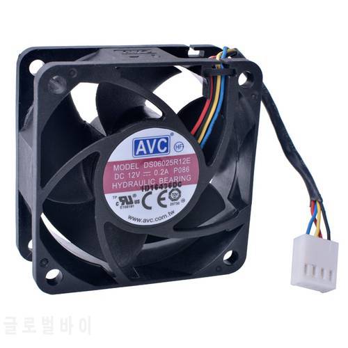 COOLING REVOLUTION DS06025R12E 60mm fan 6025 60x60x25mm 12V 0.20A Four-wire PWM ultra-quiet cooling fan