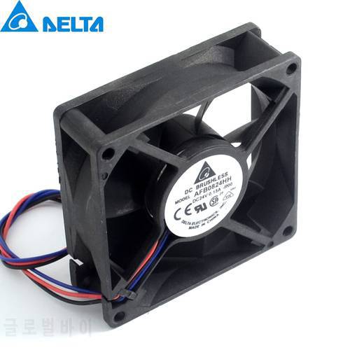 1pcs 80X80X25mm 24V 0.15A 8025 80mm 8cm AFB0824HH inverter industrial PC power supply cooling fan for Delta