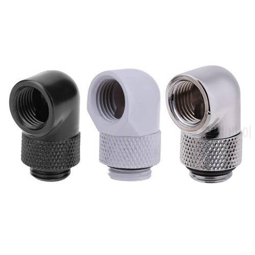 ALLOYSEED G1/4 Thread 90 Degree Fitting Adapter Rotary Fitting Water Cooling Connector for PC Water Cooling System