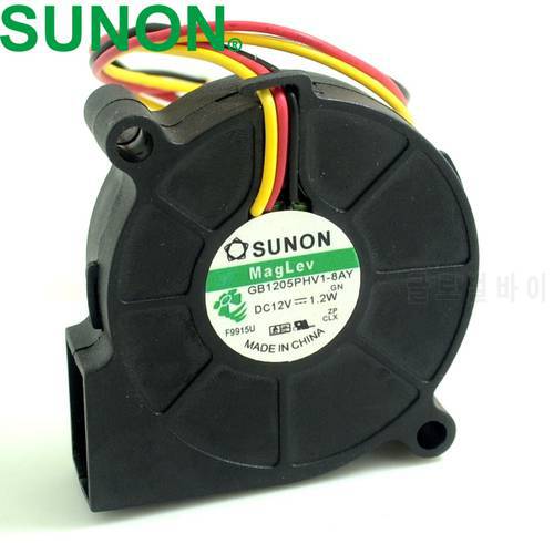 New GB1205PHV1-8AY F.GN 5015 50mm 12V 1.2W Magnetic Bearing Cooling Fan 50*50*15mm