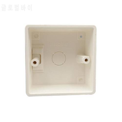86*86mm Wall Mounting Box Switch case Cassette Universal White for Wall Switch and Plastic Enclosure Socket Back Box Outlet 86mm
