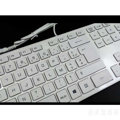 MAORONG TRADING Original French keyboard AZERTY layout full size keyboard for LG wired keyboard