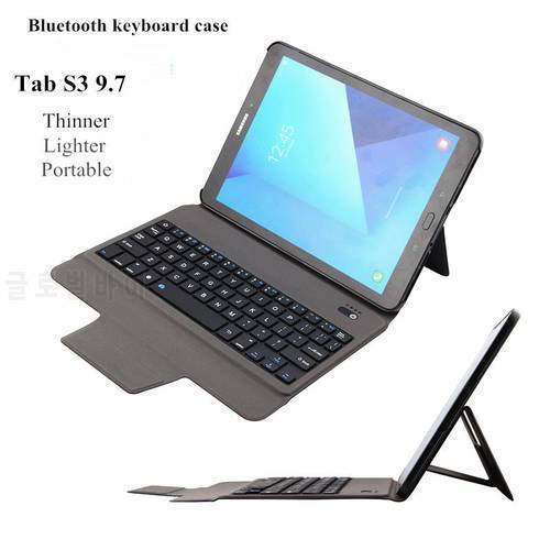 New Protective Shell for Samsung Galaxy Tab S3 9.7-inch Keyboard T820/T825 Split Cover with Keyboard