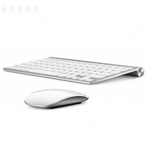 English 2.4G Ultra-Thin Chocolate Key Wireless Keyboard Mouse Combos for Apple Style Mac Pc Window XP/7/8/10 Smart TvBox