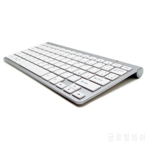 Low Noise Ultra-Thin 101 Keys 2.4G Wireless Keyboard Mute Ultra-thin Gamer for Mac Win XP 7 10 11 Android TV Box