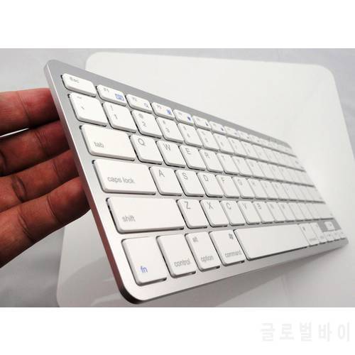 Rechargeable Bluetooth Wireless Keyboard for Macbook ipad iphone android 4.0 Windows tablet free shipping
