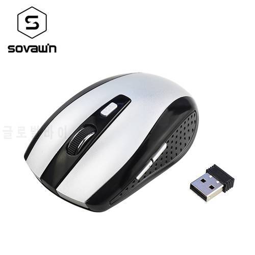 Optical electronic Wireless Gaming Mouse Mini Portable 2.4G 800 1200 1600 DPI Gamer Mice 6 Button Mause For Laptop Computer PC