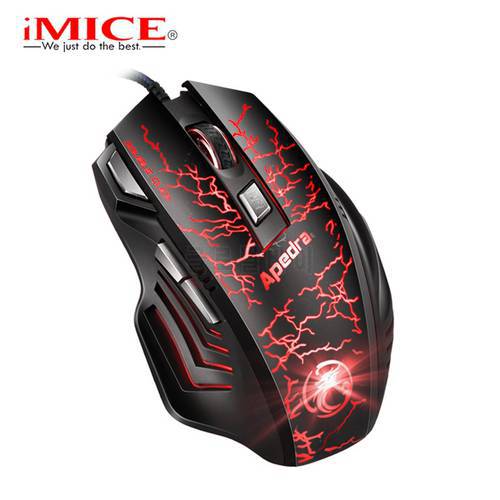 IMICE New 7-Key A7 USB Optical Wired Mouse 3200DPI Suitable For PC And Laptop