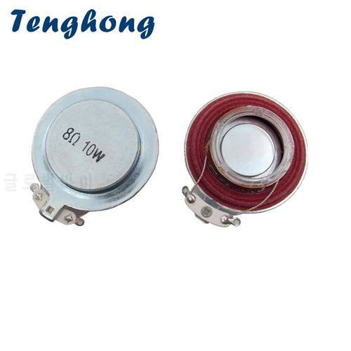 Tenghong 2pcs 44MM Resonant Horn 4/8Ohm 10W Portable Audio Vibration Mini Speaker For Home Theater DIY Modification Loudspeakers